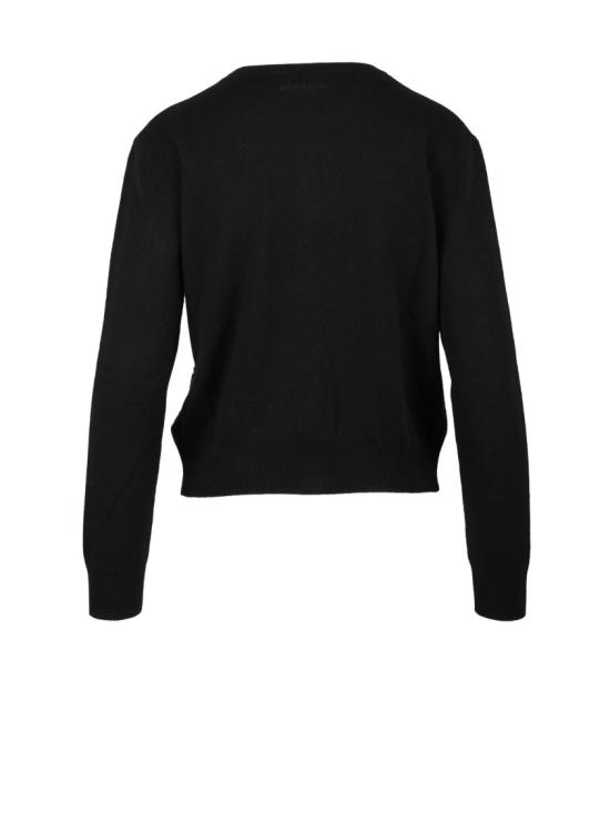 25FW 에르마노 피렌제 니트웨어 블랙 레이스 폴리에스터 가디건 - ERMANNO FIRENZE