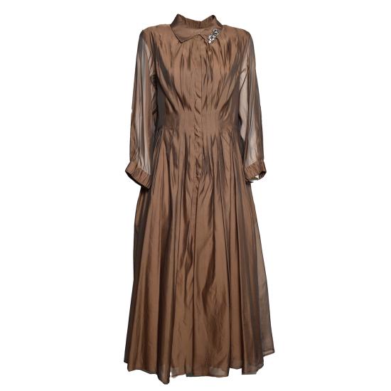 26FW 막스마라 롱 원피스 2629226152600 013 Beige scuro
