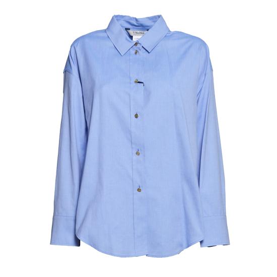 26FW 에스막스마라 셔츠 2629116051600 001 AZZURRO