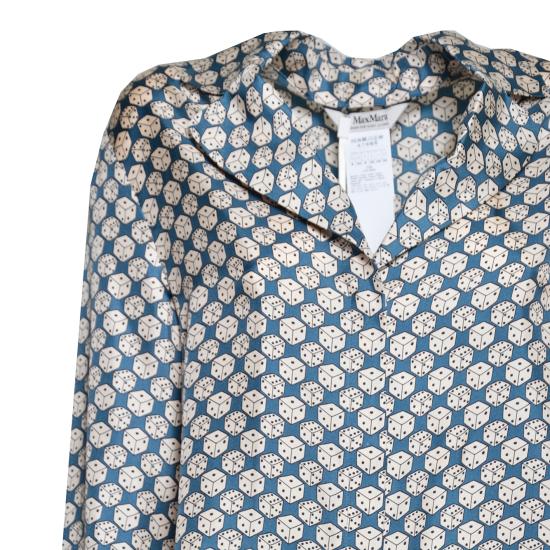 26FW 막스마라 블라우스 2629116062600 008 BLU MULTICOLOUR - MAX MARA