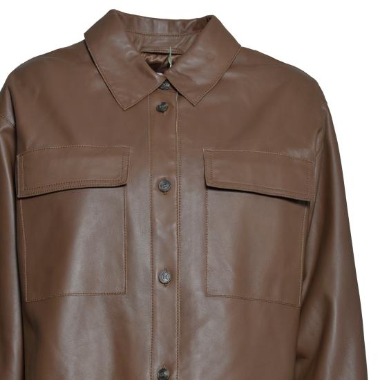26FW 위켄드막스마라 가죽 자켓 2625446021600 001 MARRONE - WEEKEND MAX MARA