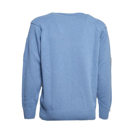 26FW 씨피 컴퍼니 스웨터 21CMKN707A110149A 871 BLU - C.P. COMPANY
