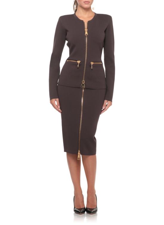 26FW 엘리자베타프랜치 니트웨어 MK68B66E2EV9 Brown - ELISABETTA FRANCHI
