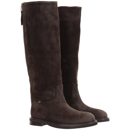 26FW 포에베 부츠 EV01ZIPVELURTDM Brown - POEVE