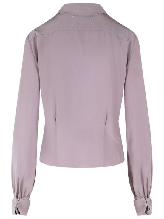 26SS 마르지엘라 롱 슬리브 실크 셔츠 S51DT0028 M35704 365 Purple - MAISON MARGIELA