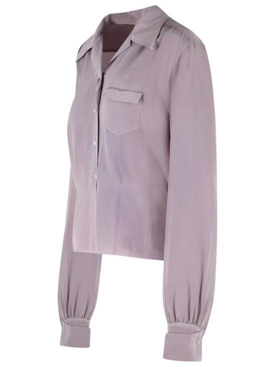 26SS 마르지엘라 롱 슬리브 실크 셔츠 S51DT0028 M35704 365 Purple - MAISON MARGIELA