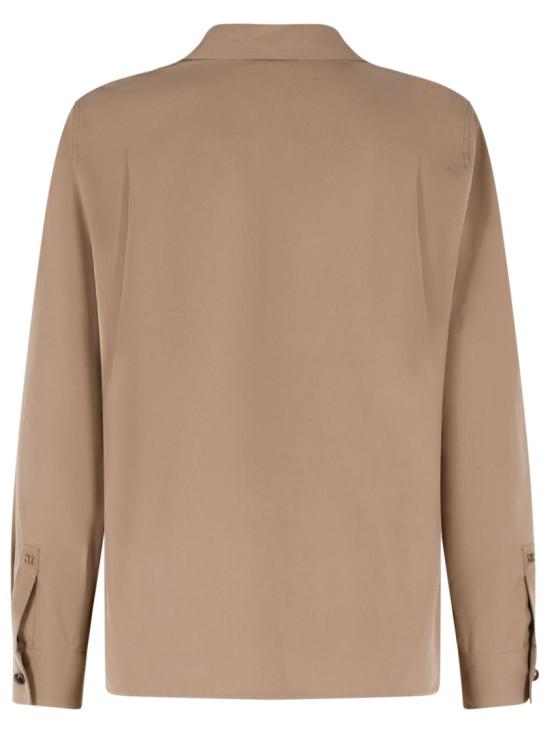 26SS 막스마라 시아마세 실크 셔츠 2611111151 016 Brown - MAX MARA