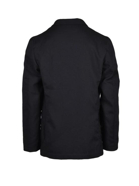 25FW 꼼데가르송 자켓 블랙 안감 없는 폴리에스터 블레이저 - COMME DES GARCONS