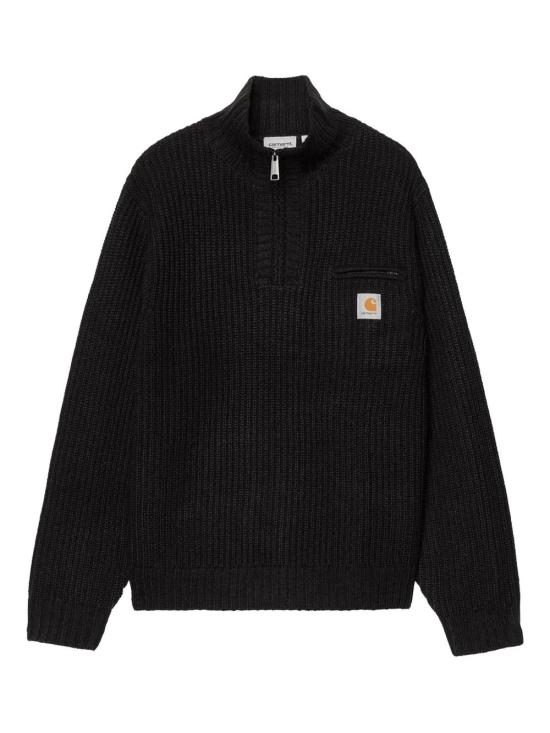 26FW 칼하트 WIP 디트로이트 하프 집 스웨터 I035398 89XX BLACK
