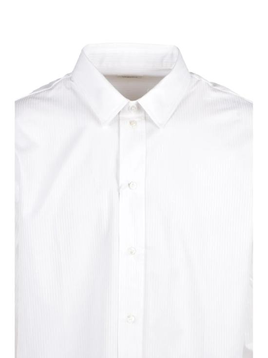 25FW 생로랑 셔츠 흰색 긴팔 면 - SAINT LAURENT