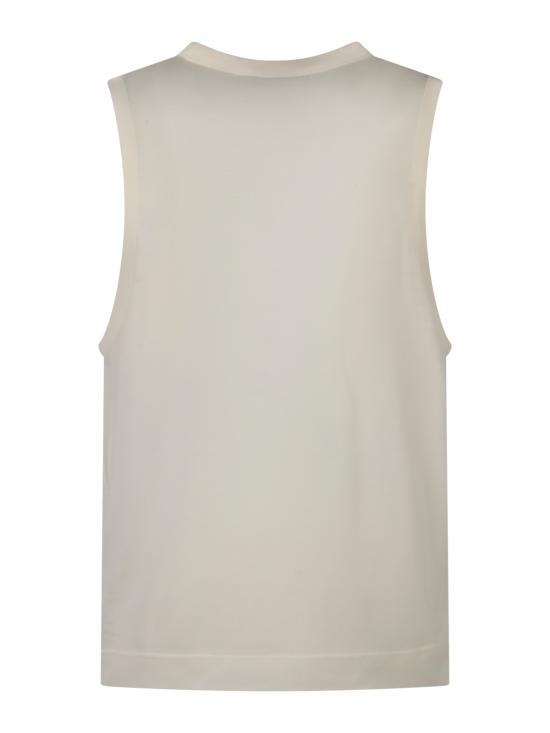 26SS 아미 민소매 티셔츠 HTP820 JE0211136 BLANC CREME - AMI