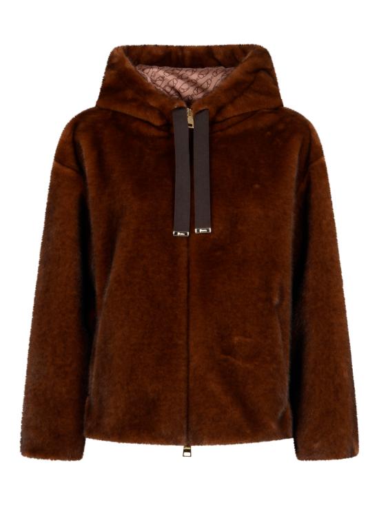 26FW 에르노 멜란지 얼터너티브 밍크 퍼 보머 자켓 GI000318D 127398800 MARRONE SCU
