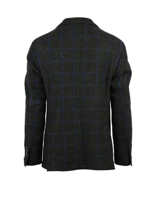 25FW 엘비엠 수트 자켓 둥근 실루엣과 버튼 여밈이 특징인 울 혼방 재킷 - L.B.M.