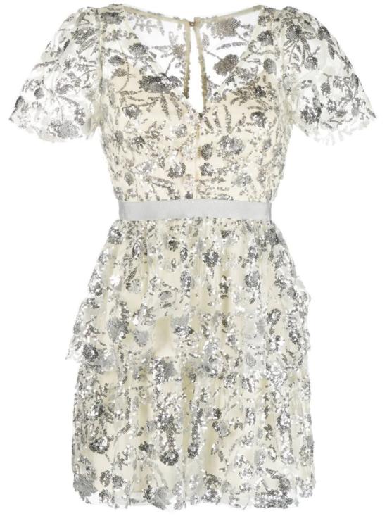  셀프 포트레이트 숏 원피스 RS23985S White