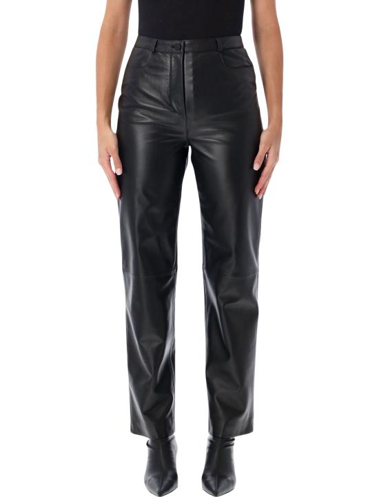 26FW 루루 드 세종 가죽 팬츠 COBELDS BLACK Nero