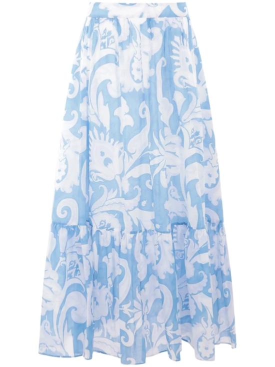  에트로 롱 스커트 WRFA011499SA5I2 Blue