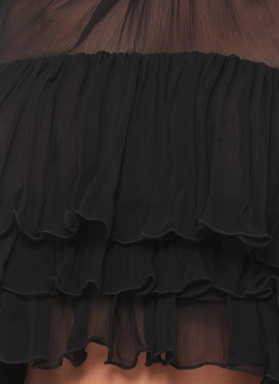 26FW 엘리자베타프랜치 탑 CA18766E2110 Black - ELISABETTA FRANCHI