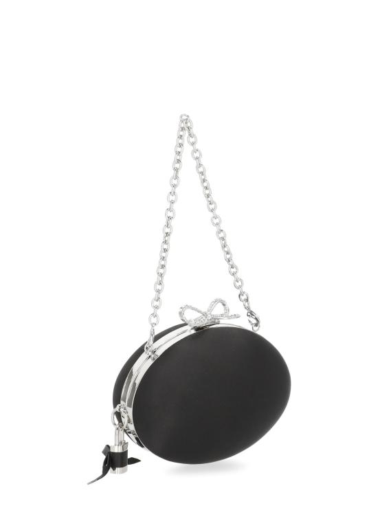 26FW 셀프 포트레이트 클러치/파우치 PF26322BB BLACK SATIN OVALBLACK - SELF PORTRAIT
