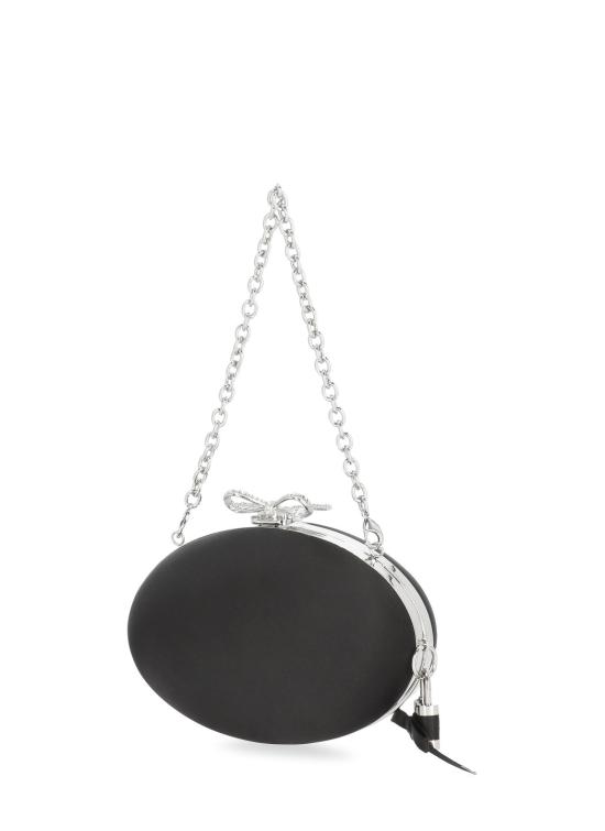 26FW 셀프 포트레이트 클러치/파우치 PF26322BB BLACK SATIN OVALBLACK - SELF PORTRAIT