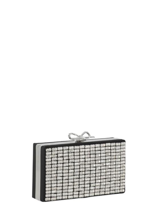 26FW 셀프 포트레이트 클러치/파우치 PF26326ASL SILVER CHAINMAILSILVER BLACK - SELF PORTRAIT