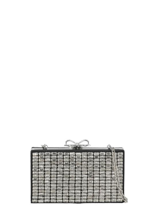 26FW 셀프 포트레이트 클러치/파우치 PF26326ASL SILVER CHAINMAILSILVER BLACK