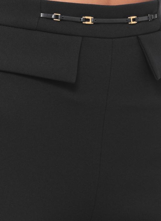 26FW 엘리자베타프랜치 스트레이트 팬츠 PA19566E2 110 BLACK - ELISABETTA FRANCHI