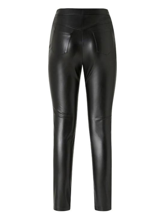 25FW 핑코 가죽 팬츠 105375A2P5 Z99 Black - PINKO