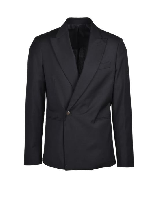 25FW Officina Milanese 수트 자켓 블랙 교토 스트레치 울 블렌드 재킷