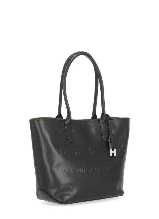 26FW 호간 토트백 KBW01TA0200TZP B999 BLACK - HOGAN