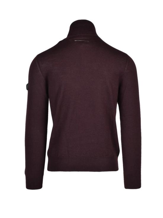25FW MM6 메종마르지엘라 니트웨어 갈색 골지 버진 울 혼방 스웨터 - MM6 MAISON MARGIELA