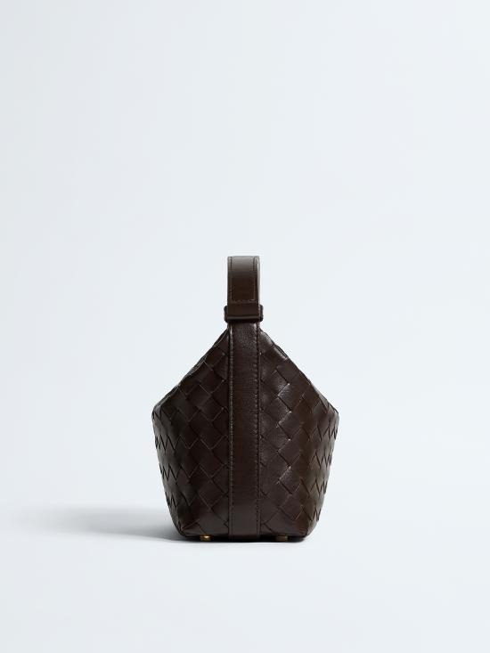 26FW 보테가베네타 미니 월리스 토트백 754443V3IV1 2132 MARRONE - BOTTEGA VENETA