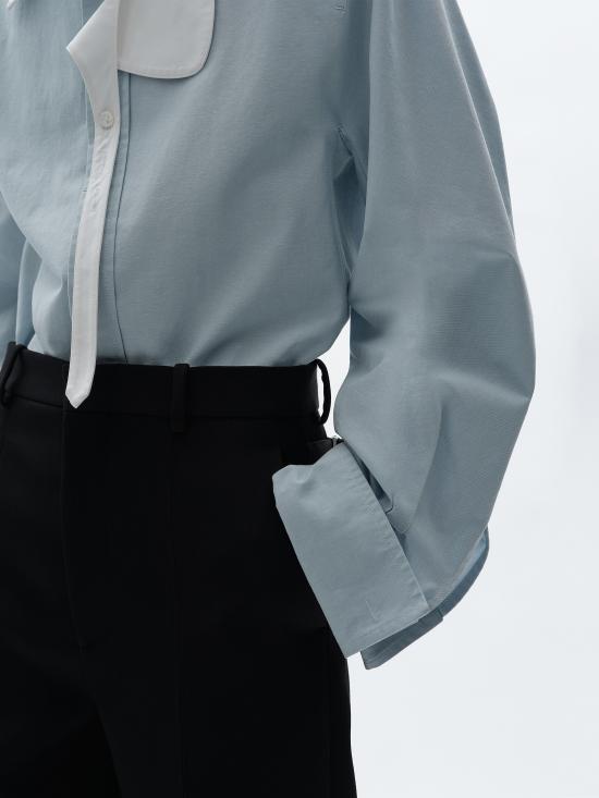 26FW 보테가베네타 스트레이트 팬츠 A003XTV66I0 1010 Nero - BOTTEGA VENETA