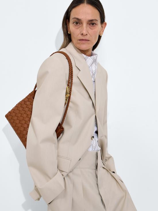 26FW 보테가베네타 안디아모 스몰 토트백 766014VCPP1 2385 MARRONE - BOTTEGA VENETA