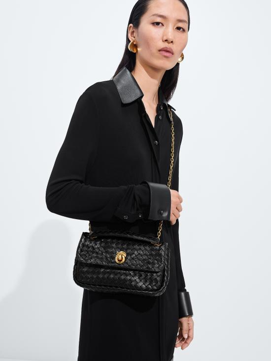 26FW 보테가베네타 매디슨 숄더백 876648V6JG0 1019 NERO - BOTTEGA VENETA