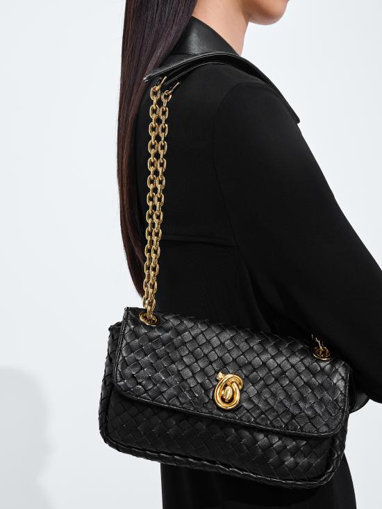 26FW 보테가베네타 매디슨 숄더백 876648V6JG0 1019 NERO - BOTTEGA VENETA