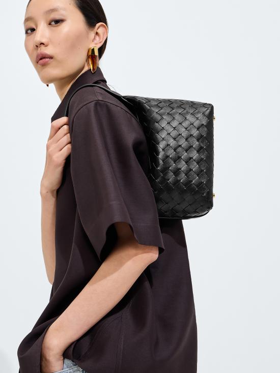 26FW 보테가베네타 미니 월리스 토트백 754443V3IV1 8425 NERO - BOTTEGA VENETA
