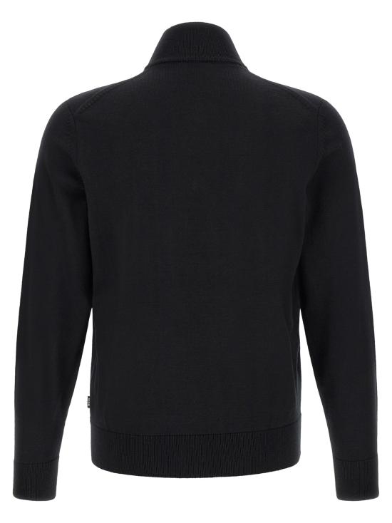 26FW 휴고보스 니트웨어 H-Ebenji 블랙 스웨터 및 가디건 - HUGO BOSS