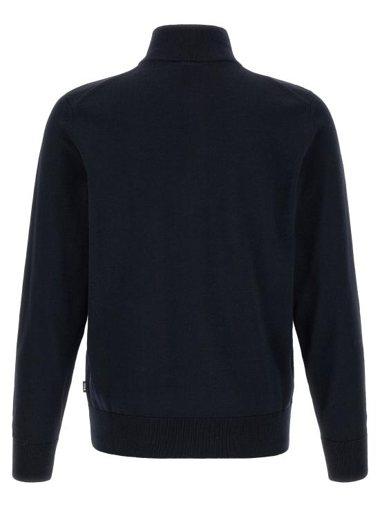 26FW 휴고보스 니트웨어 H-Ebenji 스웨터 및 가디건 블루 - HUGO BOSS