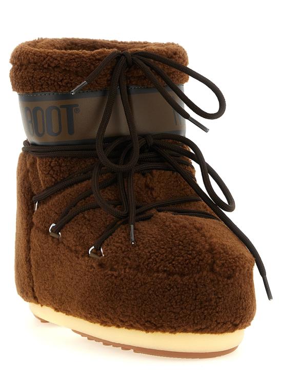 26FW 문부츠 부츠 아이콘 로우 플리스 앵클  브라운 - MOON BOOT