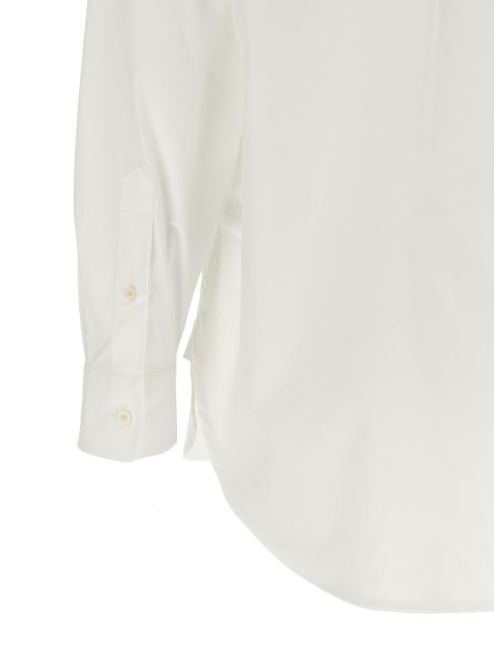 26FW 랄프 로렌 블라우스/셔츠 모노그램 자수 셔츠, 셔츠와 블라우스 세트 (화이트) - RALPH LAUREN