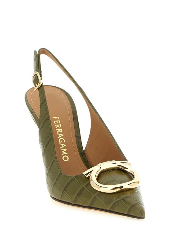 26FW 살바토레 페라가모 힐/펌프스 사라 펌프스 그린 - SALVATORE FERRAGAMO