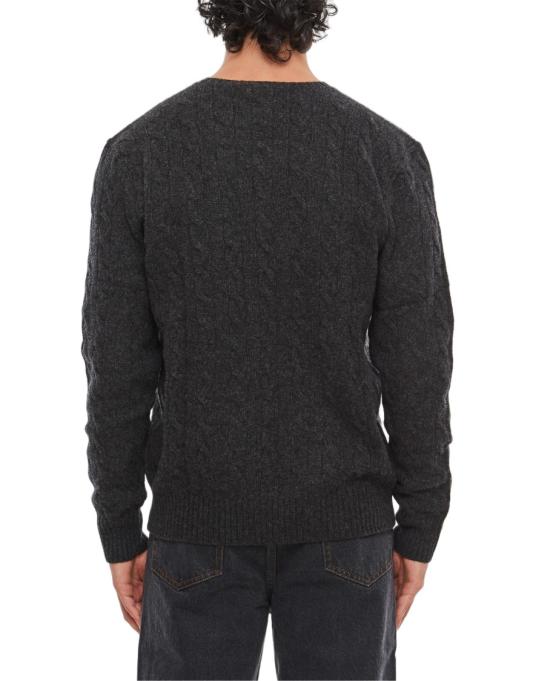 26FW 폴로 랄프로렌 케이블 니트 스웨터 710876762013DARKGRANITE Grey - POLO RALPH LAUREN