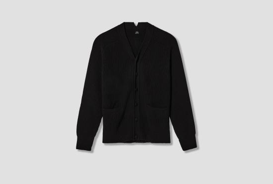 26FW 살롱 씨 룬드만 가디건 골지  CL306 블랙