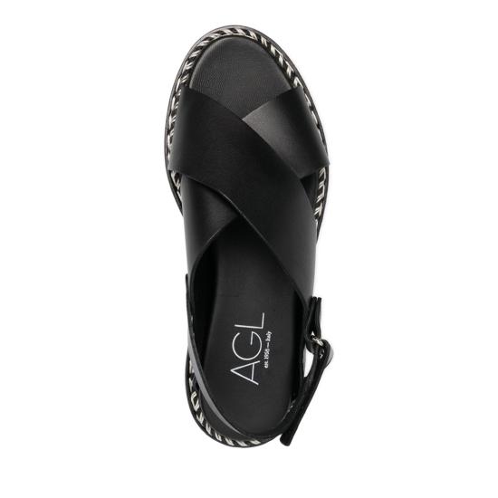  에이지엘 샌들 D642026PISOFTY0000 NERO Black - AGL