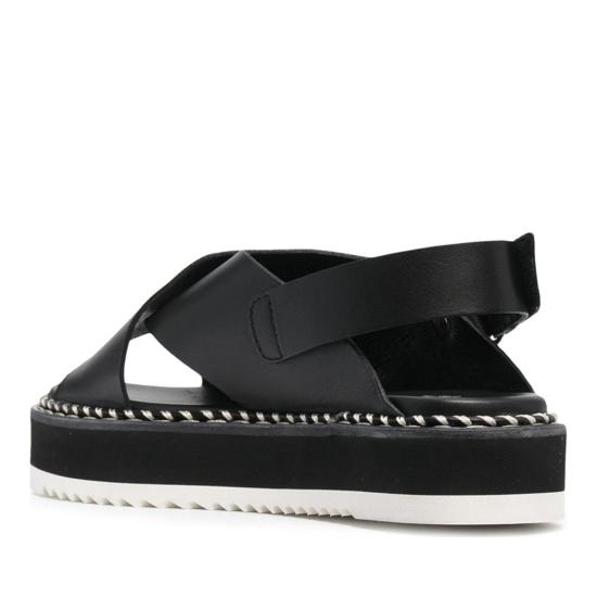  에이지엘 샌들 D642026PISOFTY0000 NERO Black - AGL