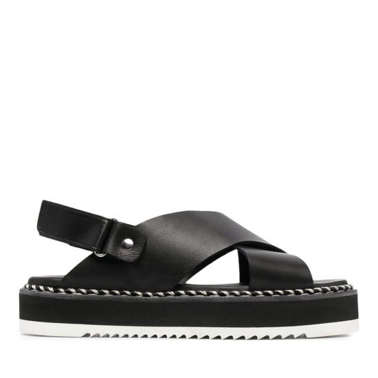  에이지엘 샌들 D642026PISOFTY0000 NERO Black