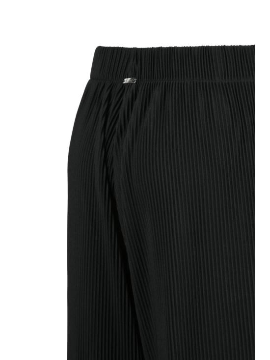25FW 에르노 스트레이트 팬츠 검정색 주름 폴리에스터 바지 - HERNO