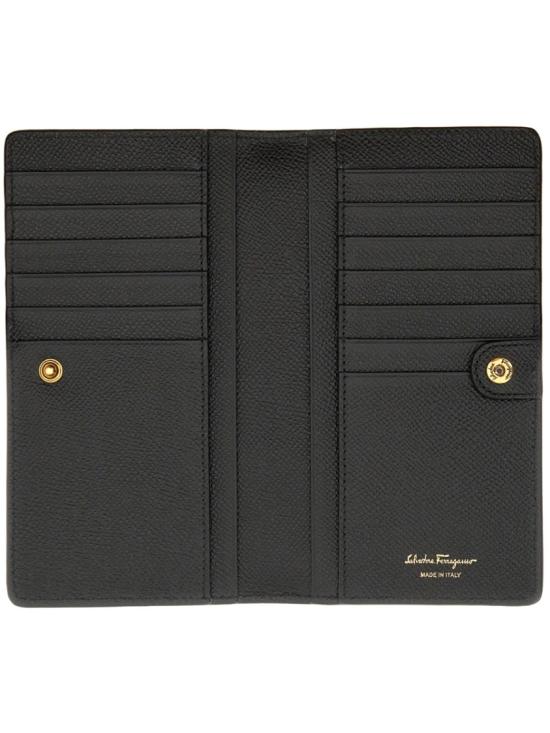  살바토레 페라가모 간치니 폴디드 장지갑 726510 22D779001 Black - SALVATORE FERRAGAMO