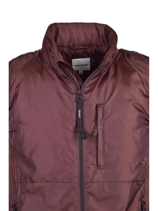 25FW 아스페시 베스트 보온성이 뛰어난 빨간색 나일론 패딩 조끼 - ASPESI