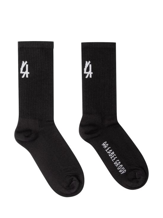 26FW 44레이블 양말 B0030141KN075 P447 BLACK 44 DIRTI WHITE - 44 LABEL